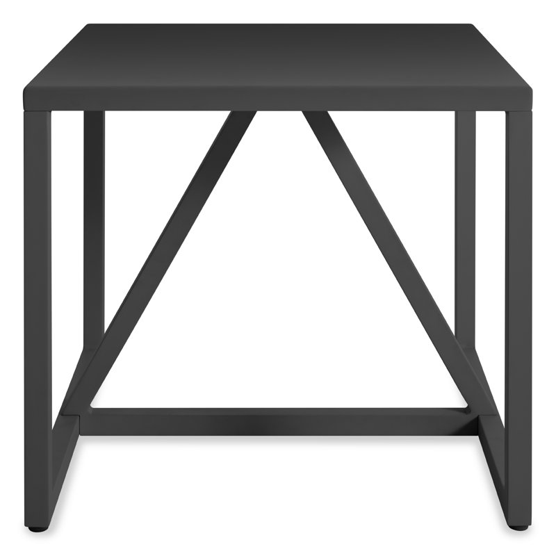 Strut Outdoor Coffee Table, Carbon, 14" H x 54" W x 20" D