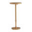 Table d'appoint à hauteur réglable en laiton antique Morven, polyvalente et élégante pour un décor moderne et traditionnel.