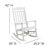 3 Piece Set All-Weather Poly Resin Rocking Chairs with Accent Side Table-704683170