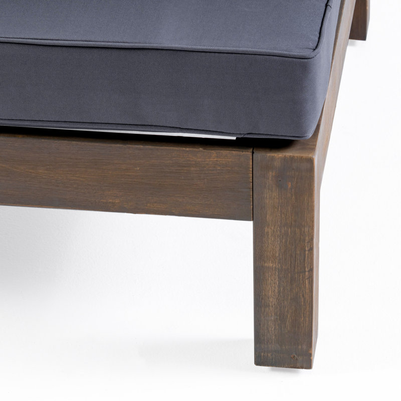 CHAISE CLUB, Marron foncé, Gris foncé