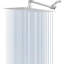 Pomme de douche 10 po - Acier inoxydable, carré facile à installer avec finition en acier-118768107