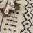 Adein Shaggy Farmhouse Beige/Black Area Rug-651545515