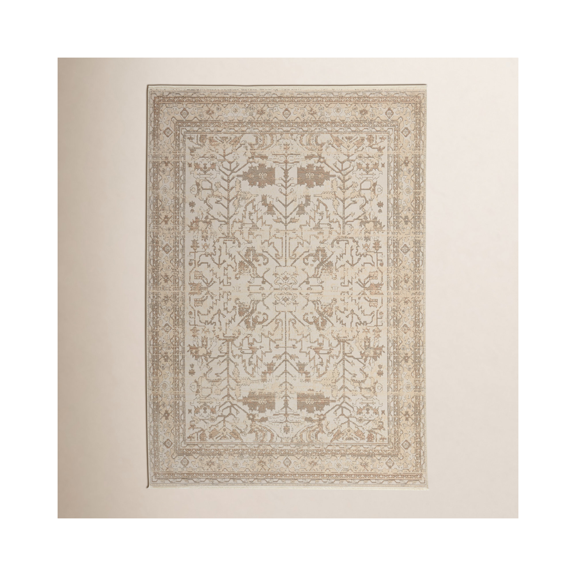 Cupertino Cream Rug, Rectangle 5' x 7'6"