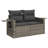 Vidaxl Garden Sofa Set Grey, Dark Grey