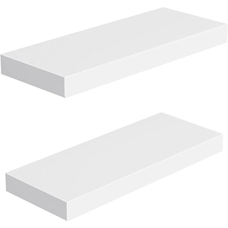 2 Piece Floating Shelf, White