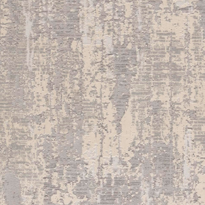 Abstract Gray Area Rug, Runner 2' x 11'
