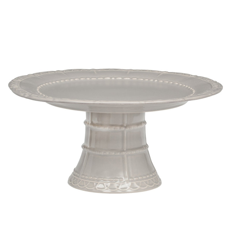 Historia Cake Stand - Barely Blue, Greystone