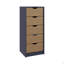 Commode haute 5 tiroirs Basilea, système coulissant