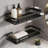 Self Adhesive Shower Caddy Organizer 2-Pack No-Drill Storage,Black
