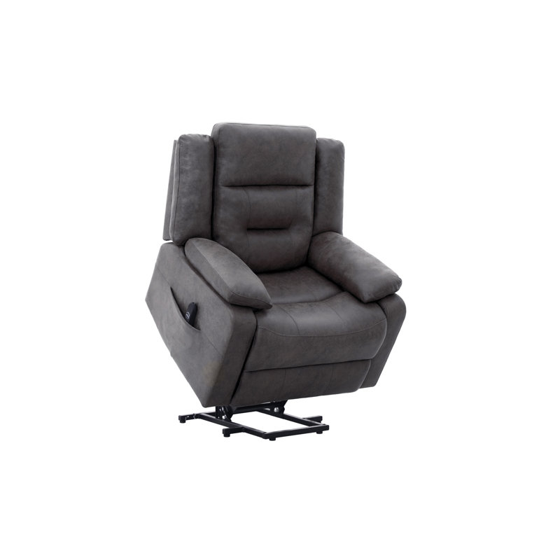 Fauteuil inclinable médical Power Lift, brun, Gris foncé