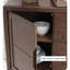 Armoire d'appoint simple et moderne de couleur noyer