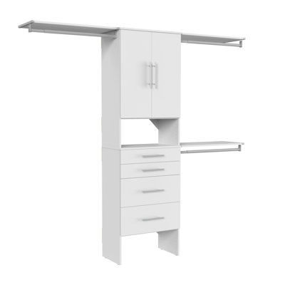 Suitesymphony Reach In Wardrobe Kit Up To 3m Wide With Drawers And Doors