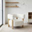 Fauteuil d'appoint rembourré Boucle