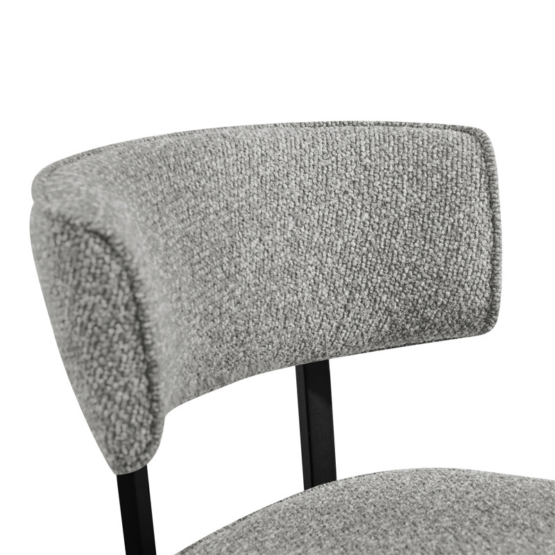 Chaises de salle à manger rembourrées Modern, Gris