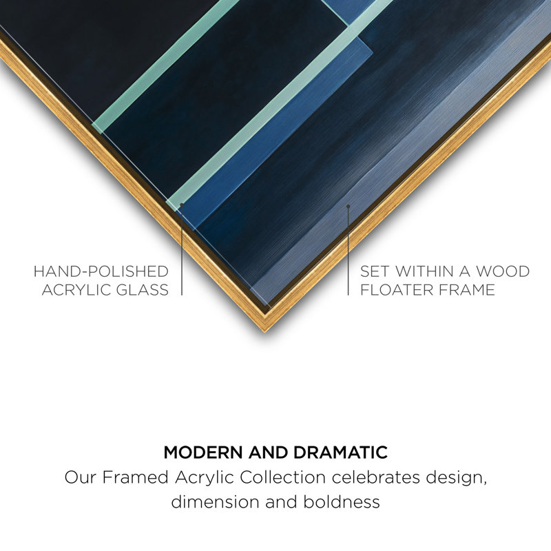 Desert Stillness I High-Gloss Frameless Acrylic Glass Wall Art Abstract Print by Oliver Gal, Ready to Hang, 20 x 16