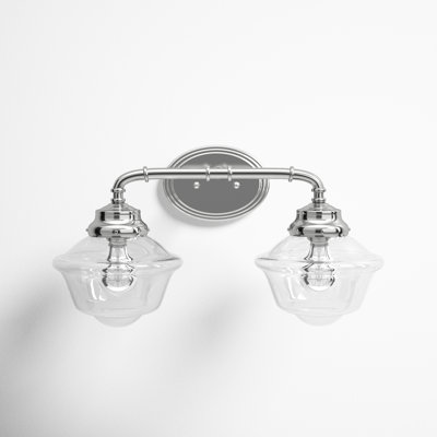 Anderson 2 Light Transparent Dimmable Vanity Light
