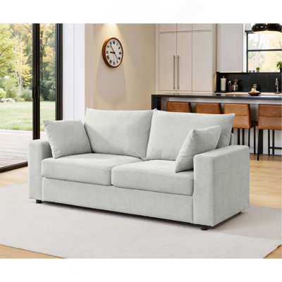 Canapé moderne rembourré avec coussins profonds et coussins amovibles