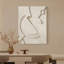Peintures décoratives tridimensionnelles à lignes géométriques minimalistes pour le salon-496578824-496578825