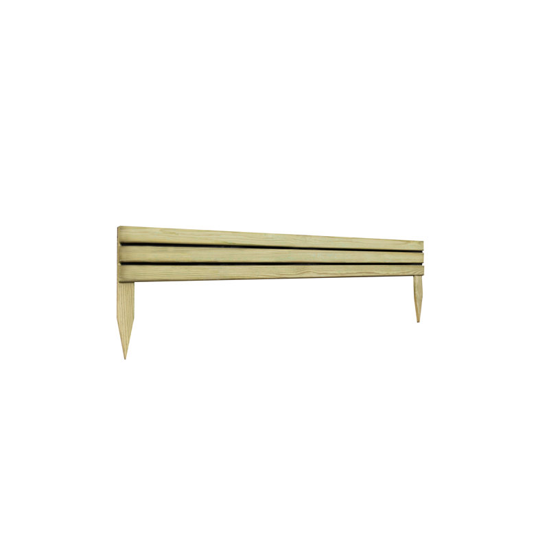15.5cm H x 120cm W x 2.5cm D Edging
