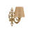 Elegant Wall Lamp with Metal Body, Natural & Gold Finish, 9.8 x 3.9 x 5.1 inches | 1 x E27 Max 40W Socket (Bulb Not Included) | Stylish Lighting for Home Decor, IP20 Rated, Perfect for Living Room & Bedroom-2100764736-2100764748