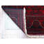 Tapis de couloir oriental large en laine noué à la main 3 pi x 9 pi 6 po rouge et satiné avec motif géométrique 5D620AF8B0E2403D91AFA13462593D39