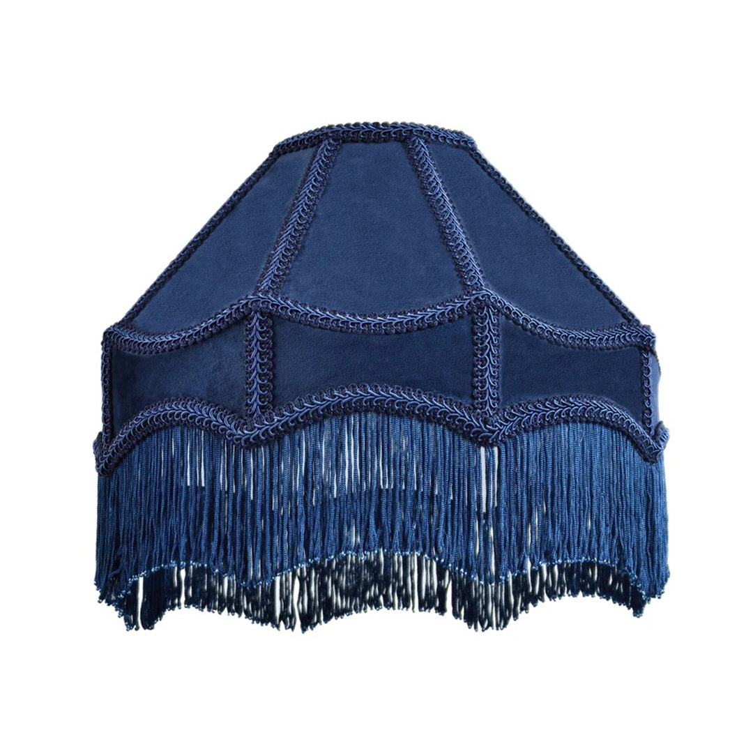 Tassle 10 Inch Dark Green Traditional Shade with Tassels