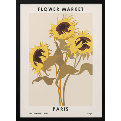 Flower Market Framed Graphic Art