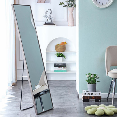 Miroir de plancher rectangulaire