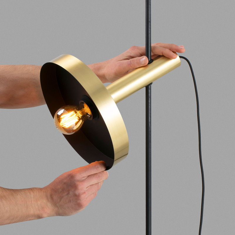 Luminaire suspendu Whiz, Or satiné