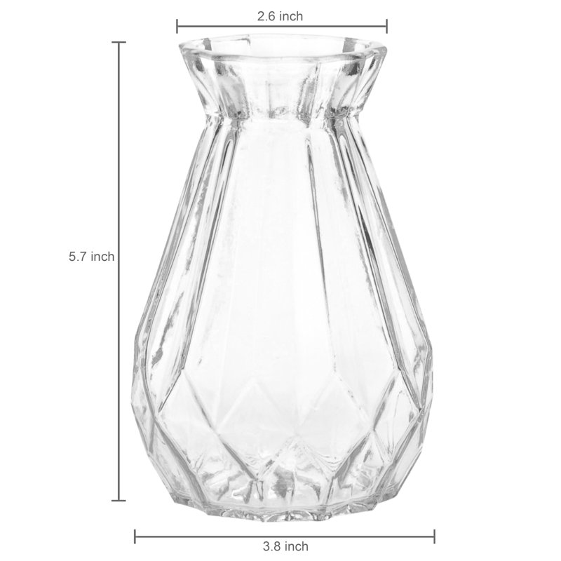 Clear Glass Table Vase
