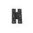 Black H Flush Hinge 3" L Wrought Iron with Hardware Renovators Supply