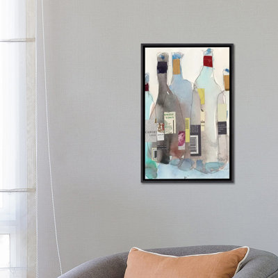 The Wine Bottles III - reproduction d'art murale - toile encadrée