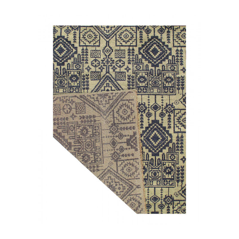 Tapis en laine d'agneau rectangulaire unique 10 pi 1 po x 8 pi 1 po Jakeisha