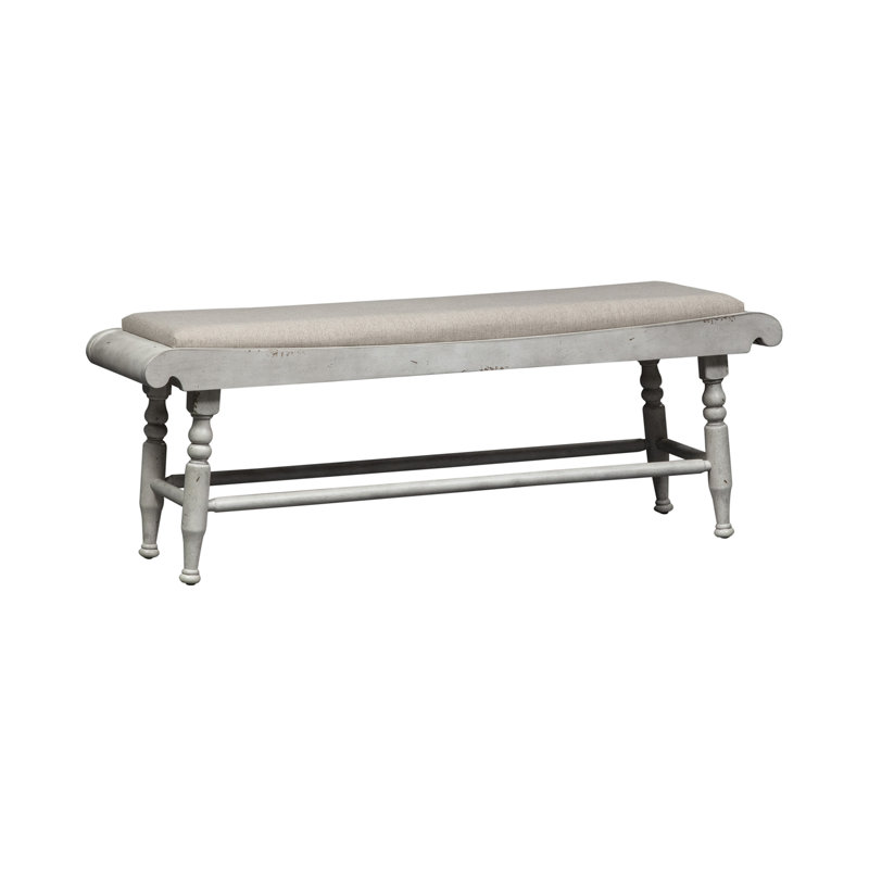 Bale Linen Upholstered Bench, White