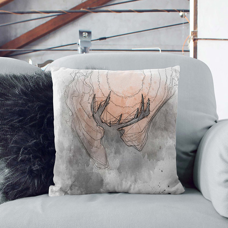 Square Throw Cushion, 40cm H x 40cm W x 15cm D