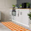 Tapis à carreaux orange-53650222