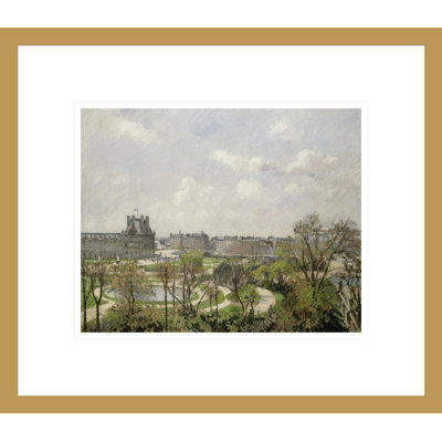 «Jardin des Tuileries Spring Morning» par Camille Pissarro, impression giclée sur cadre