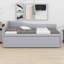 Lit de jour simple rembourré extensible avec dossier en L-207830648