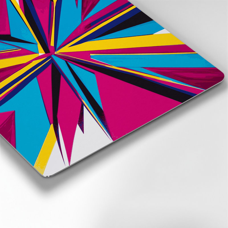 Art mural rigide en métal 60 "Hard Edge", H 8 po x l 8 po
