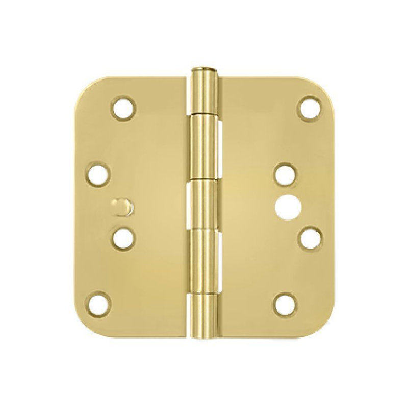 Steel Butt Bearing Hinge, Bright Brass