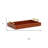 Normant 16" Brown And Gold Solid Wood Handmade Serving Tray With Handles