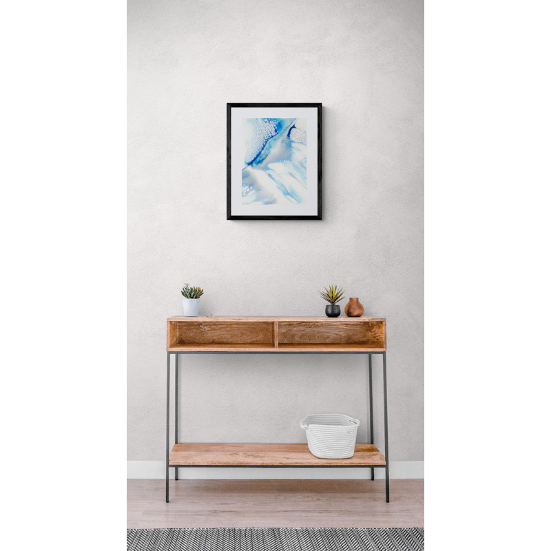 Slip Print by Carla White, Black Framed Canvas, 33" H x 25" W