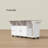 Rolling Expandable Bar Table Kitchen/ Bar Cart With Storage