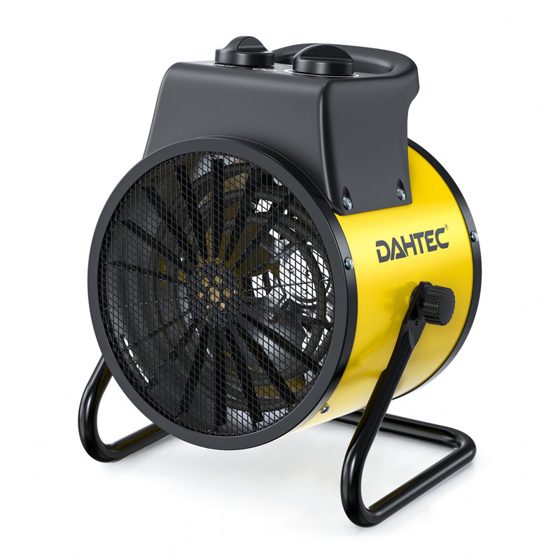 Chaufferette électrique portative pour ventilateur de serre DAHTE 1500W, Jaune