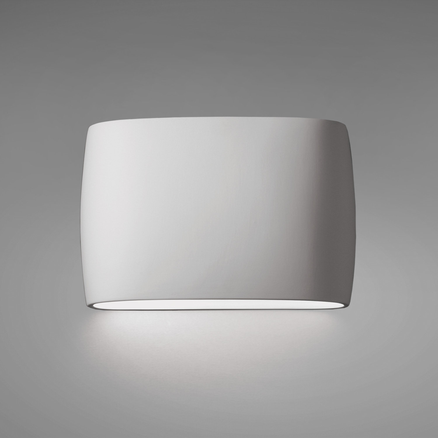 Logan Outdoor Ceramic Wall Light, 9.75" H x 16" W x 4" D, Bisque, Incandescent