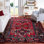 Tapis performance à motif sud-ouest rétro fabriqué à la main Hamadan Amaniya