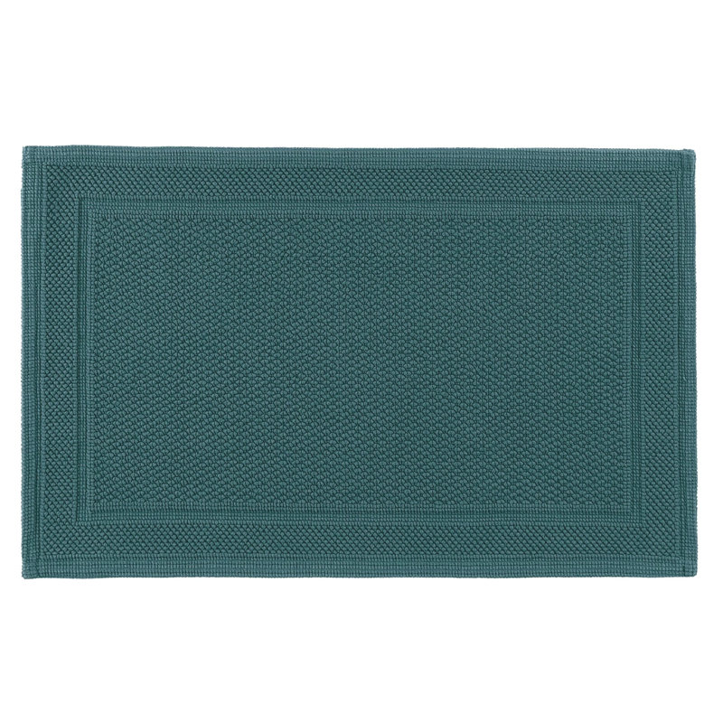 Bee Waffle Rectangle Bath Rug, 20" W x 31" L, Deep Sea