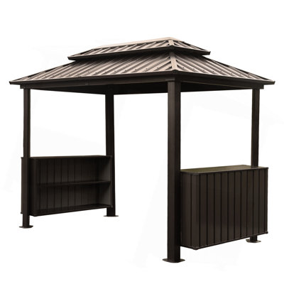 Pavillon de jardin à toit rigide 6X10ft