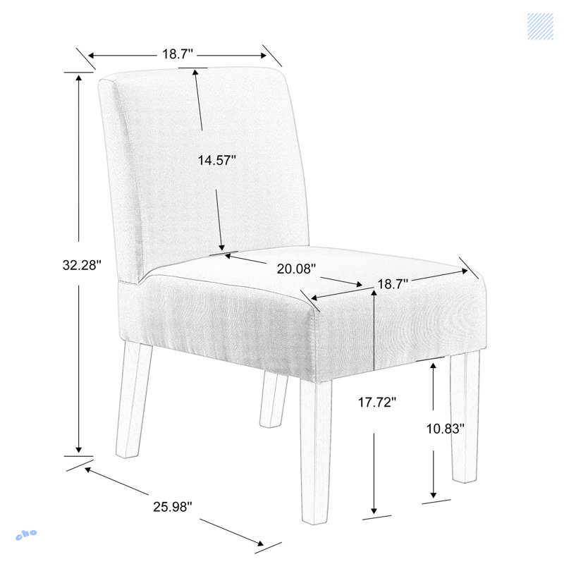 Fabric Accent Chair Set Of 2 With Round Wood Table