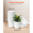 6 in Durable Plastic Planter Pots with Drainage Holes & Saucers